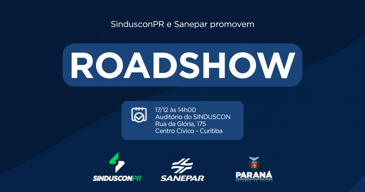 SindusconPR promove roadshow com a Sanepar sobre edital do SAINP